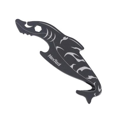 China 2Cr13 NexTool SHARK KT5521 MINI BOX OPENER Small Knife Package Unpacking Key Cardboard Box Opener Bottle Opener EDC Tool for sale