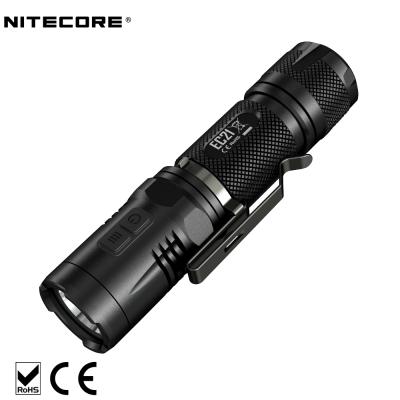 China NITECORE Convenient EC21 460 Lumens Outdoor Rechargeable Camping EDC 18650 CR123 LED Flashlight for sale