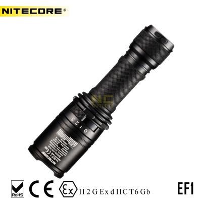 China Mining NITECORE EF1 830 Lumens 270m 18650 Battery Explosion Proof Flashlight Led Torch Light Led Linterna With CE ATEX Led ROHS for sale