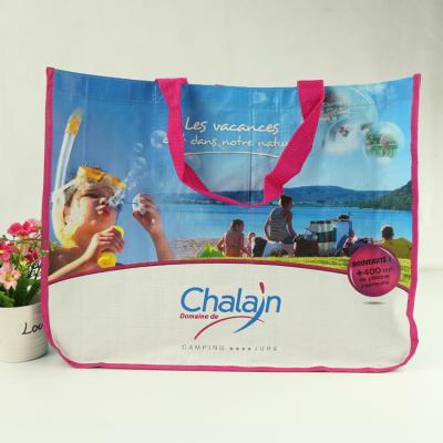 China Factory wholesale cheap pp woven reusable shopping bag reusable with logo for sale