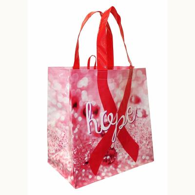 China China manufacturer laminated plastic convenient custom bag, bopp laminated pp woven shopping bag for sale