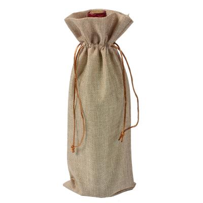 China Convenient Jute Wine Gift Bag for sale