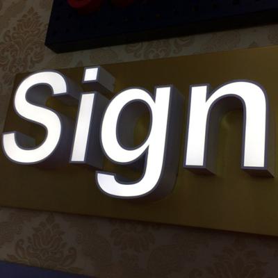 China Buildings Frontlit and Backlit Led Customized Outdoor Advertising Acrylic 3D Logo Wall Letter Sign for sale