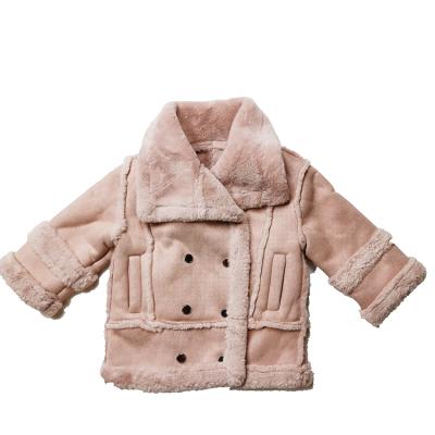 China 2021 Baby Windproof Wholesale Cute Winter Suede Jacket Coat for sale