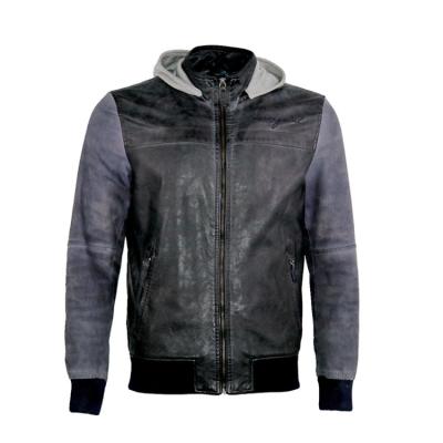 China Durable Warm Style Motorcycle Patchwork Lightweight Jacket With Hood For Man for sale