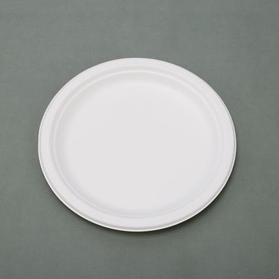 China Disposable Customize Paper Plate Party Recyclable High Quality Eco Friendly Raw Material Round Disposable Compostable Dishes for sale