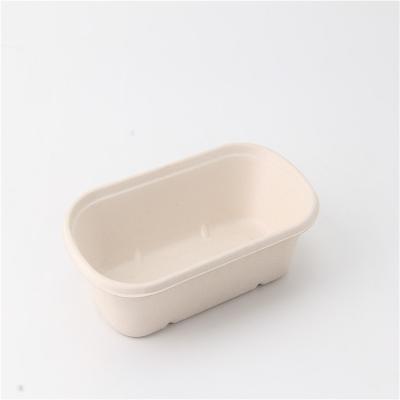 China Non-Toxic Paper Packaging Box Non-Toxic Compoastable Bagasse Sugar Cane Box Square Food Container Disposable Biodegradable Paper for sale