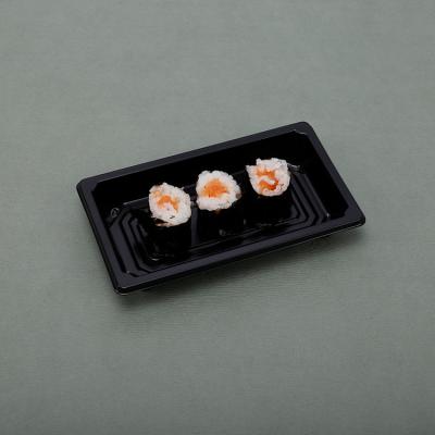 China Wholesale Disposable Sushi Box Disposable Sushi Tray With Lid Plastic Tray Hot Selling Plastic Party for sale