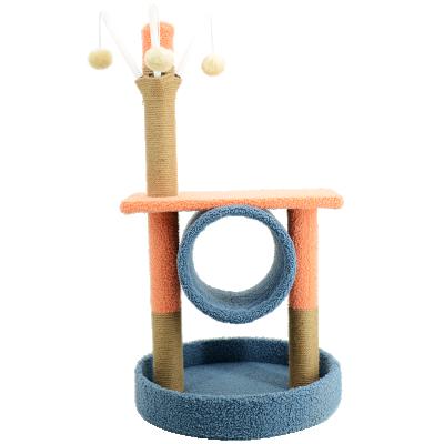 China Sustainable Multifunctional Cat Tree Natural Cat Tree Tower Climbing Tree for sale