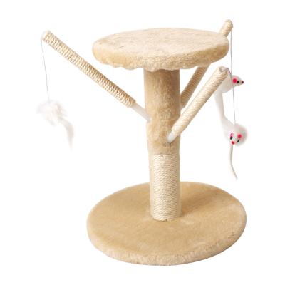 China Wholesale Cat Trees Viable Round Cats Tree With Mice Cute Small Cat Tree for sale