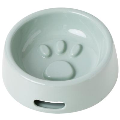 China Sustainable Custom Claw Shape Multicolor Ceramic Pet Bowls And Feeders For Cats And Dogs for sale