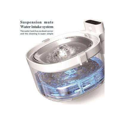 China Wholesale Automatic Rainbow Ride Dog Cat Smart Ceramic Pet Water Purifier Automatic Pet Fountain Water Feeder for sale