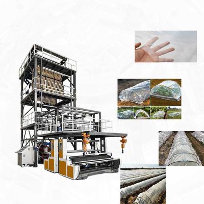 China Cheap And Good Rotary Film Pad Holder Co-Extruding Film Blowing Machine Three Layers for sale