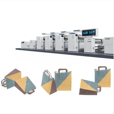 China Garment Shops Kraft Paper Food Package Central Printing BOPP Printers Pet PE Bag CI Flexo Flexo Printing Machine for sale