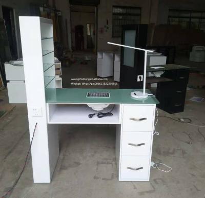 China Contemporary high quality nail table wooden nail for beauty salon HB-K096-K1 for sale