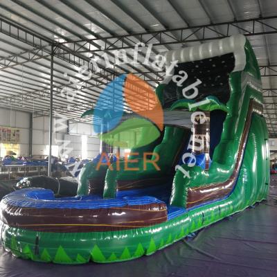 China Waterproof Commercial Grade Single Slides / Inflatable Double Can Be Customized Jungle Water Slides for sale