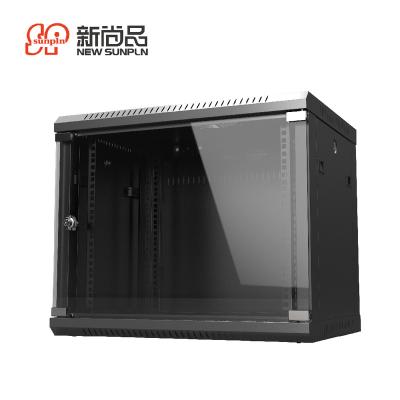 China SPCC Cold Rolled Steel 6409 Cold Rolled Interchange Steel Wall Mounted Cabinet Network 9U Detachable Rack Enclosure for sale