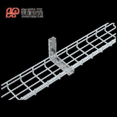 China Electrical cable and computer cable management china 350 mm data ceter steel basket cable tray construction manufacturer for sale