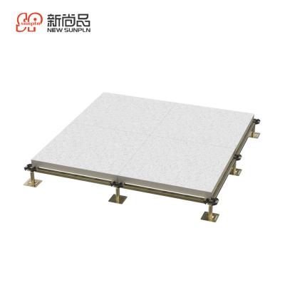 China Modern Data Center 600*600mm Steel Fs Calcium Sulfate False Elevated Aluminum Raised Floor for sale