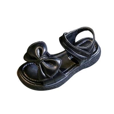 China Babies Flat Casual Summer Cool Non Slip Sticky Belt A Variety Of Lace Multicolor Bow Flat Sandals for sale