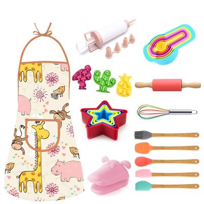 China 2022 Sustainable Original Design Kids Baking Mini Kitchen Toys Real Cooking Set For Kids for sale