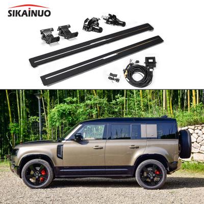 China Range Rover Electric Aluminum Power Side Step Running Board Nerf Deployable Exterior Side Bar For New Defender 110 90 for sale