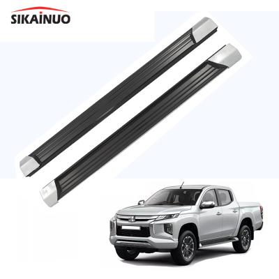 China Aluminum Alloy Original Design Side Step Car Running Panel Aluminum Fixed Exterior Accessories For Mitsubishi Triton Strada L200 Crew Cab 2019+ for sale