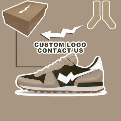 China Custom Logo OEM ODM Style Runner Trainer Breathable Sport Walking Women's Cushioning and Men's Custom Running Shoes for sale