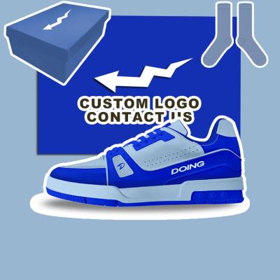 China Damping Latest Original Luxury Tennis Vintage Basketball Style Trainer Personalized Casual Leather Sneaker Shoes Unisex Custom With Logo for sale