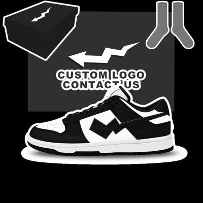 China Designer Logo Custom Sb Leather Low Cushioning Manufacturer Printed Original White Dunk Shoes Mens Retro Platform Casual Sneakers With Box for sale