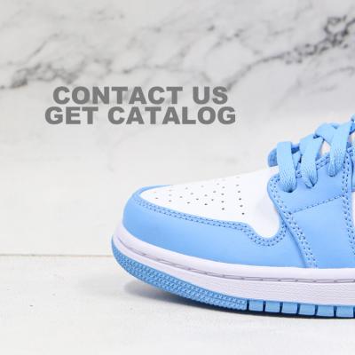 China JoRdAnseliedlys 1 Original High Quality Leather Retro Mid Low Fashion Air Women Basketball Shoes Cushioning Sports Mens Sneakers For aj1 for sale