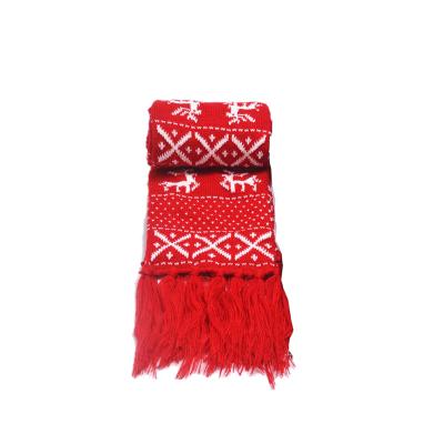 China Cheap Wholesale Acrylic Christmas Milu Scarves And Deer Thick Knitted Scarves for sale