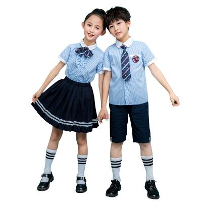 China School school summer clothes, British style for infants and children, high school uniforms for sale