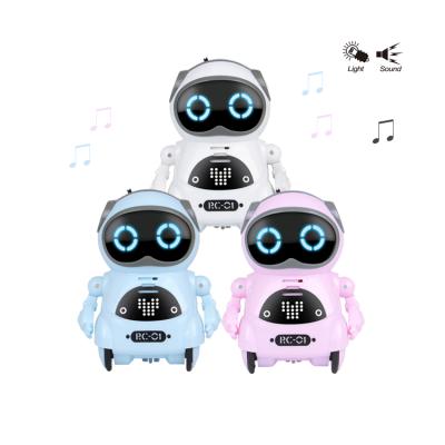 China Toy Singing Dancing Educational Mini Pocket Battery Operated Talking Robot For Kids for sale