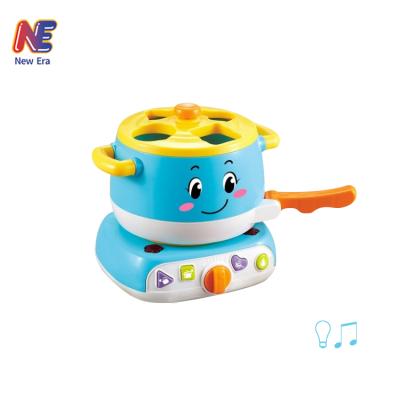 China Cookware Toy Stove Toys With Music and Music Kitchen Light for sale