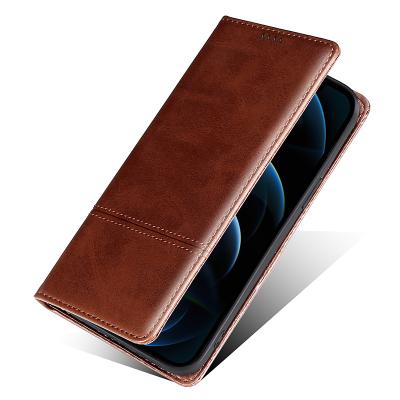 China Smart Auto Style Dustproof Flip Leather Sleep Book Case For iPhone 12 Pro PU Magnetic Flip Book Leather Case for sale