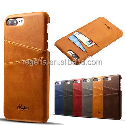 China Factory Price PU Leather Soft Phone Case For iPhone 7/ SE 2020 Card Slot Back Cover Leather Case for sale