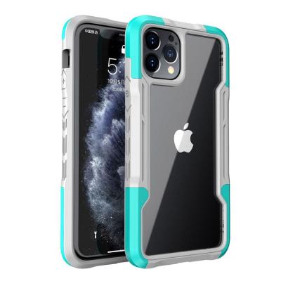 China Anti-drop 3 in 1 PC TPU Bumper Case For iPhone 12 Pro Max Mixed Color Acrylic Anti-drop Back Cover Case for sale