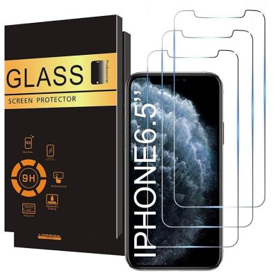 China Amazon Hot Selling Anti-scratch 3 Pack Tempered Glass Screen Protector For IPH 12 Pro 9H 2.5D Clear Glass Film for sale