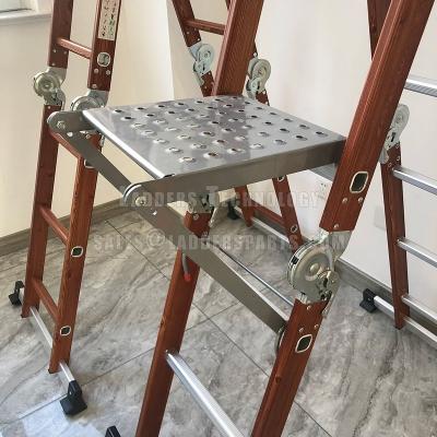 China Industrial Platform Ladder EN131 Multi Purpose Ladder Aluminum Folding Ladder Escaleras for sale