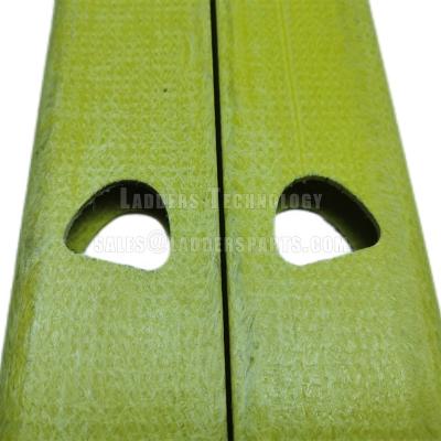 China Industrial Fiberglass A Type Ladder Semi Finished Ladder Part , C Profile Punching For D Rung for sale