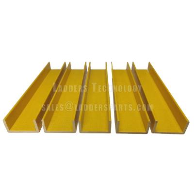 China Heavy Duty Industrial Electricians Safety Fiberglass Ladder C Channel, 55x28x4.5mm for sale