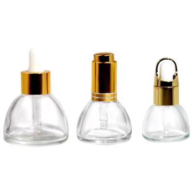 China 15ml 20ml 30ml Serum Cosmetic Packaging Bottle Essential Oil Glass Dropper Bottle Transparent Skin Care Small Quantity Cosmetic Bottle for sale