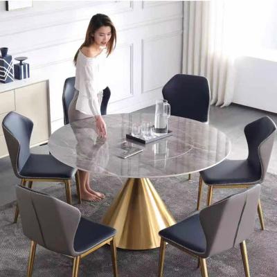 China New Contemporary Hot Selling Luxury Dining Room Furniture Dining Tables, Dining Room Sets 4 Dining Chairs, Marble Dining Table Set Modern for sale