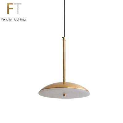 China Modern Marble Droplight Round Moon Shape Chandelier Pendant Lights Ceiling Hanging Led Chandeliers for sale