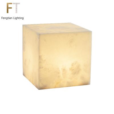 China Surface mounted alabaster lamp bedroom bedside lamp living room study designer bestselling modern simple Chinese new product table lamp for sale