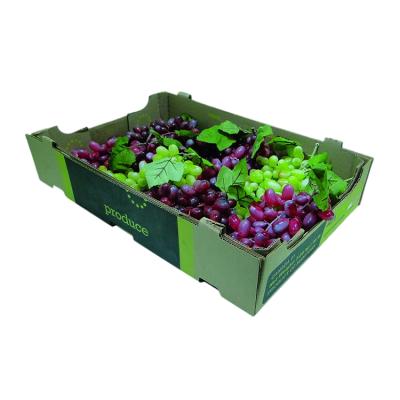 China Recyclable Customized Corrugated Fruit Cartons Packaging Boxes Printed Fruit And Vegetable Packaging Cartons for sale