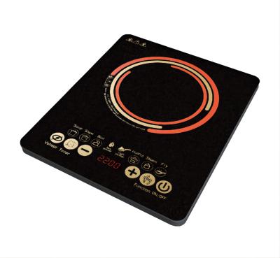 China Household Induction Range Cooker 1500W Single Burner Without Glaze Polished For Home Appliances Small Home Cook for sale