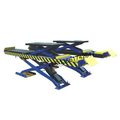 China Maintanence UE-3.5MS/4.0MS/4.5MS/5.5MS Central Flush Central Positioning Four-Wheel Central Type Scissor Lift Hoist Hydraulics Scissor Lift for sale