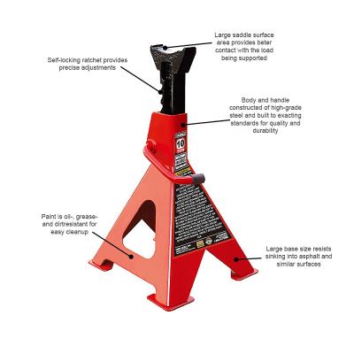 China Car Jack 10 Ton Jack Stands for sale